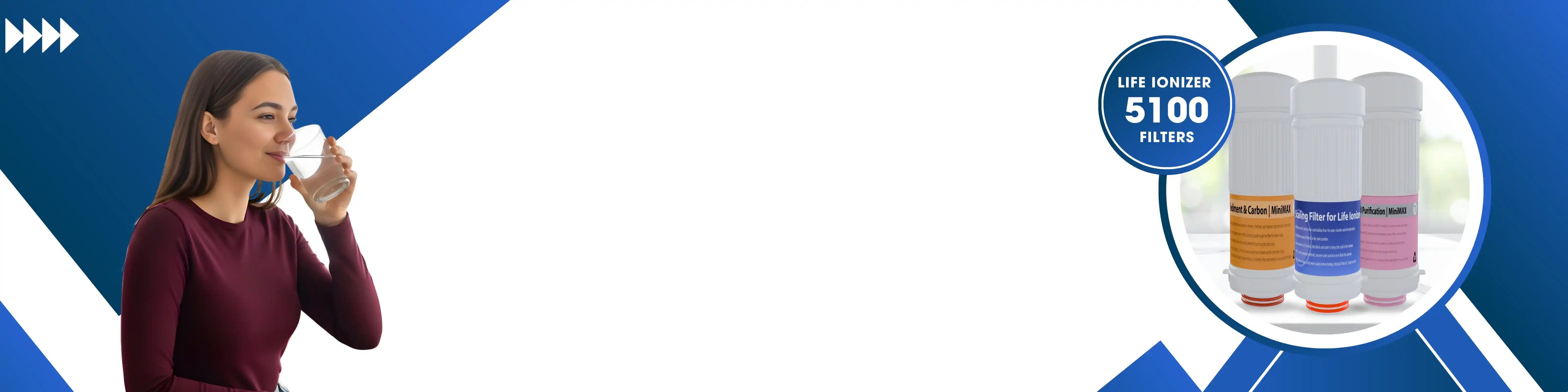 5100 series water ionizer filters ensuring safe, fresh, and great-tasting water