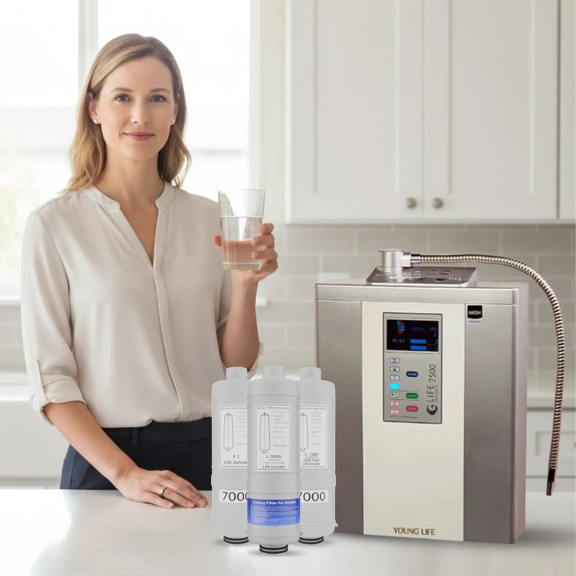 7000 water ionizer delivering ideal pH balance and premium filtration for your home