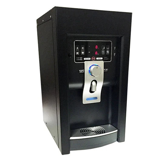 Life Ionizer LC-13 hydrogen water ionizer showing LCD touchscreen and dedicated water spout