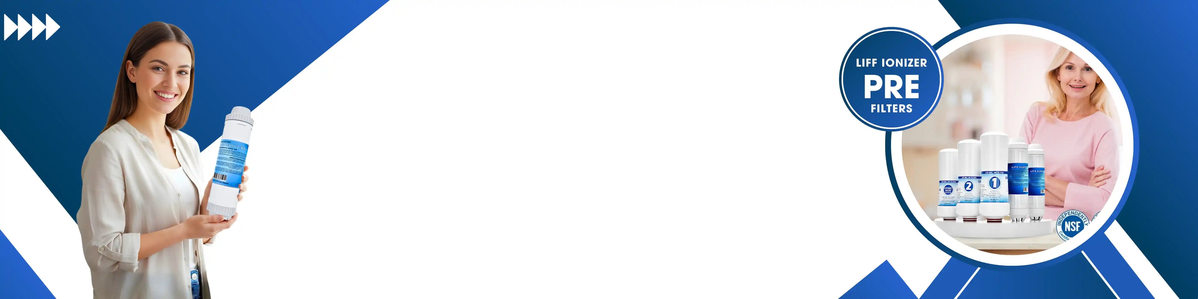 Life Ionizer pre-filters for safe, pure, and great-tasting water at home