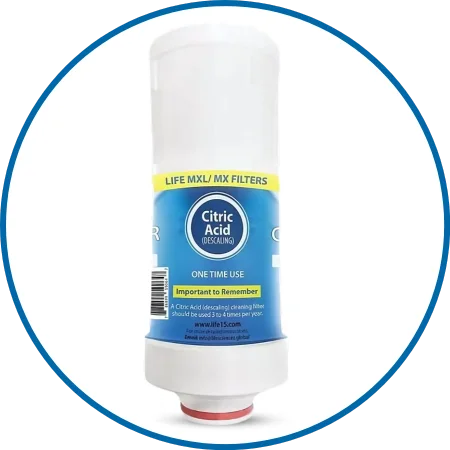 MX water ionizer citric acid filter for removing scale and maintaining clean water