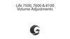 Life 7500, 7600 & 8100 Volume Adjustments